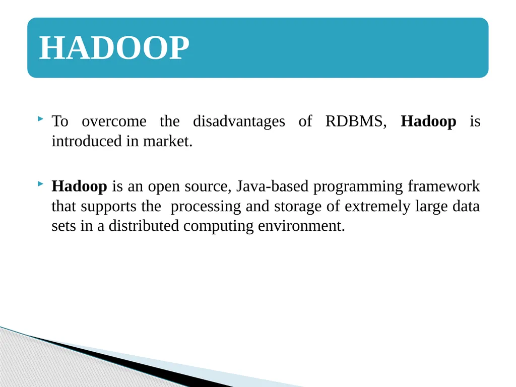 Big Data Analytics Using Hadoop Presented By - slide 13 of 26