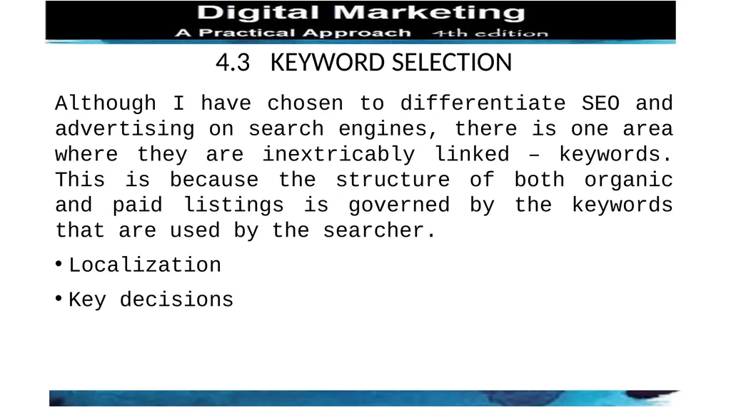 CHAPTER 4 SEARCH ENGINE OPTIMIZATION 4.1 - slide 4 of 8