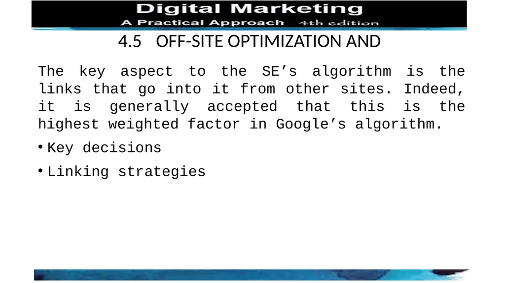 CHAPTER 4 SEARCH ENGINE OPTIMIZATION 4.1 - slide 6 of 8
