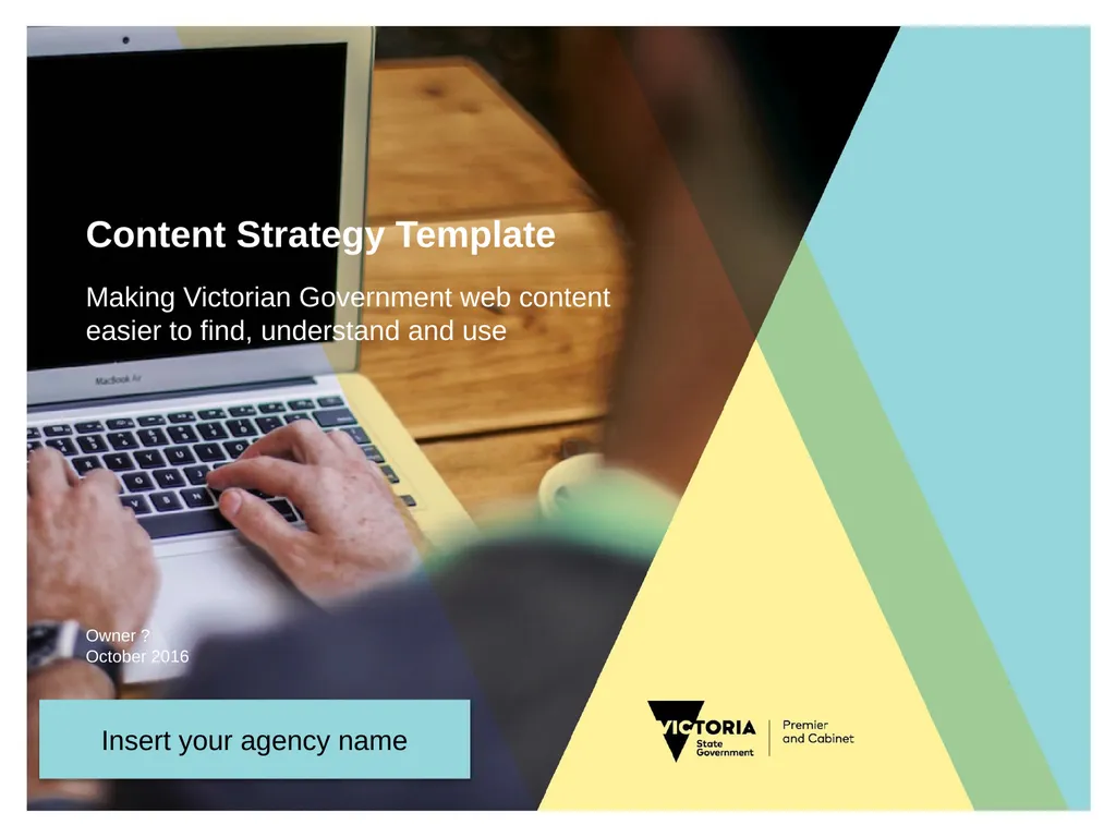 Content Strategy Template Making Victorian - slide 1 of 19