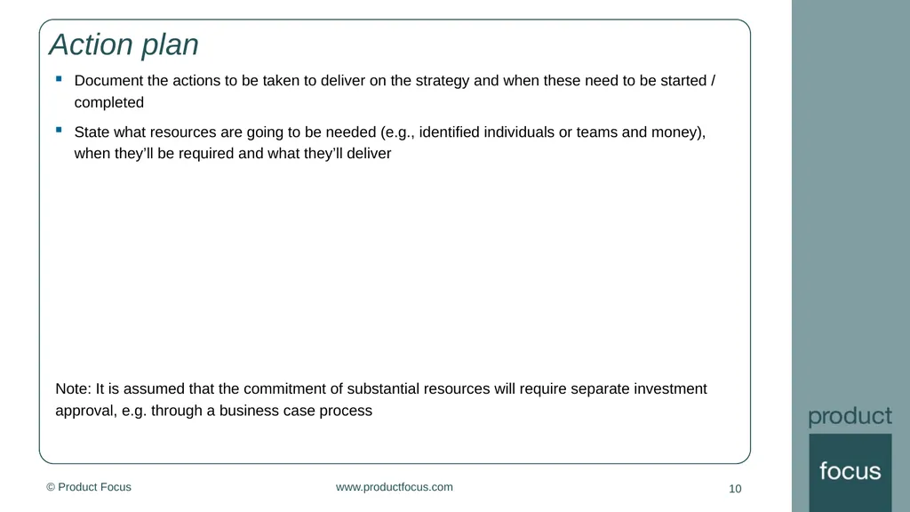 [enter product name here] Product strategy 1 - slide 10 of 11