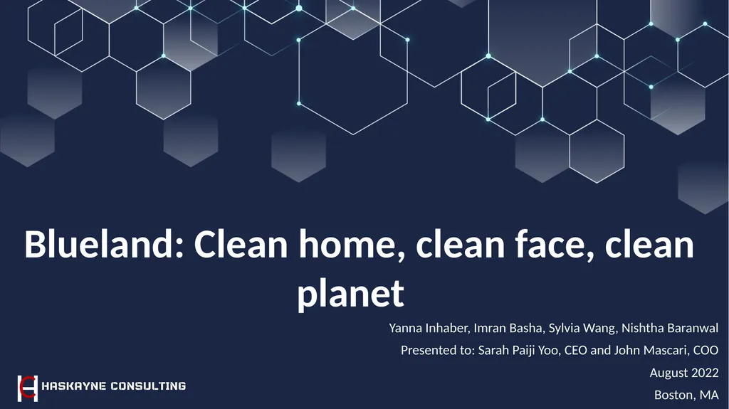 Blueland: Clean home, clean face, clean planet - slide 1 of 33
