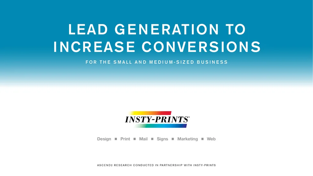 Table of Contents Lead Generation to Increase