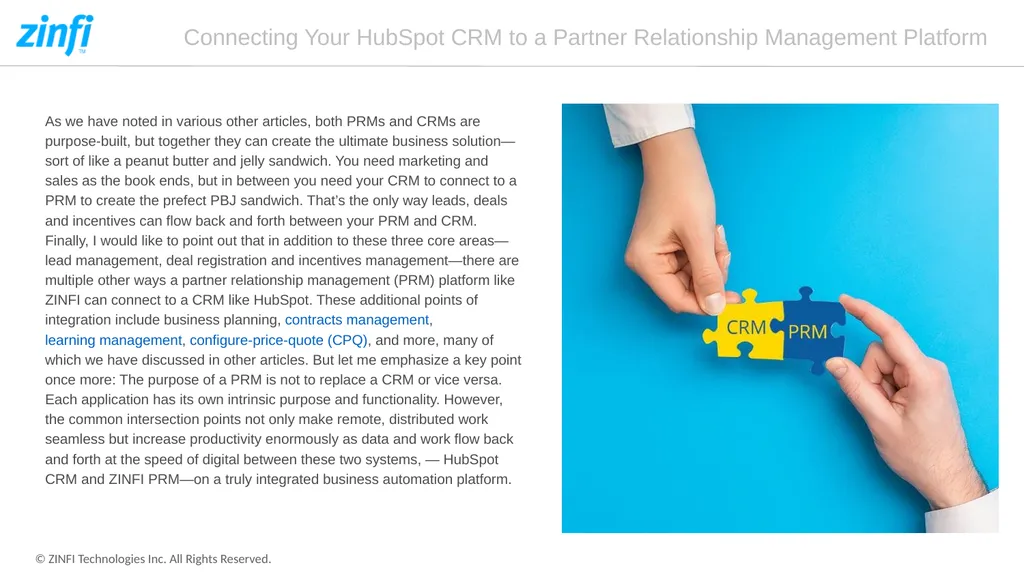 Connecting Your HubSpot CRM to a Partner - slide 10 of 11