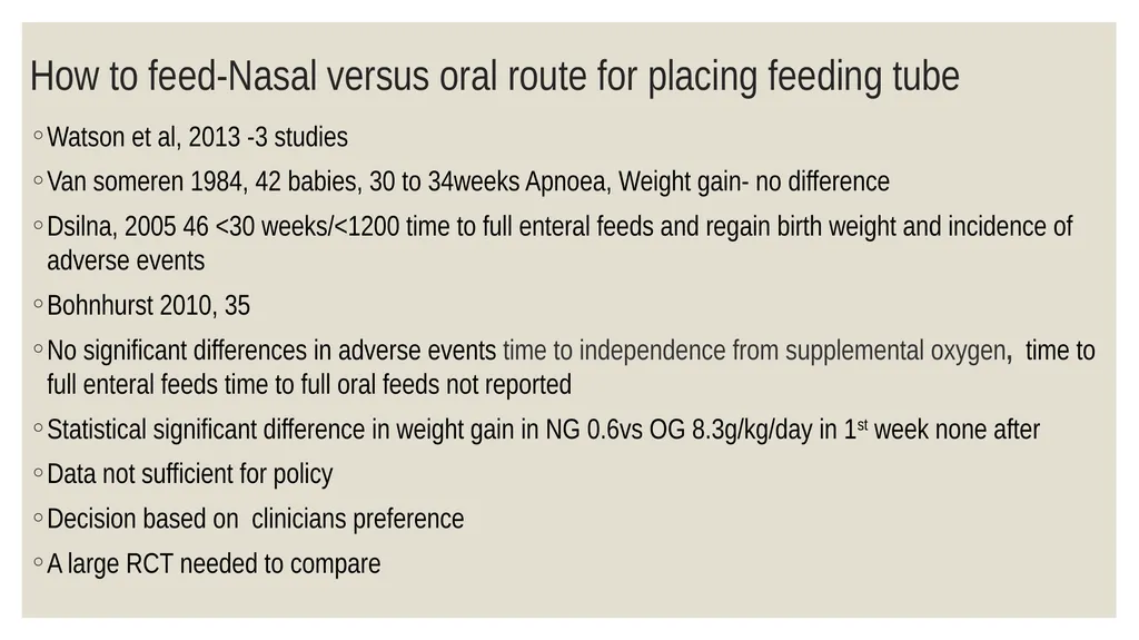 Systematic review: feeding practices for LBW - slide 16 of 21