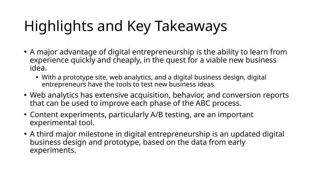 Chapter 12 Digital Business Experiments J.P. Allen - slide 2 of 23