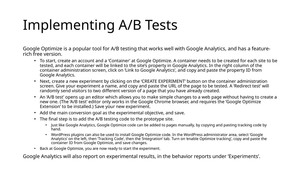 Chapter 12 Digital Business Experiments J.P. Allen - slide 17 of 23