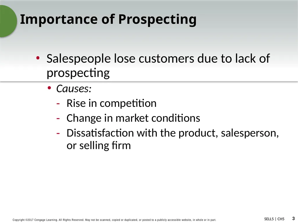 Strategic Prospecting and Preparing for Sales - slide 3 of 16
