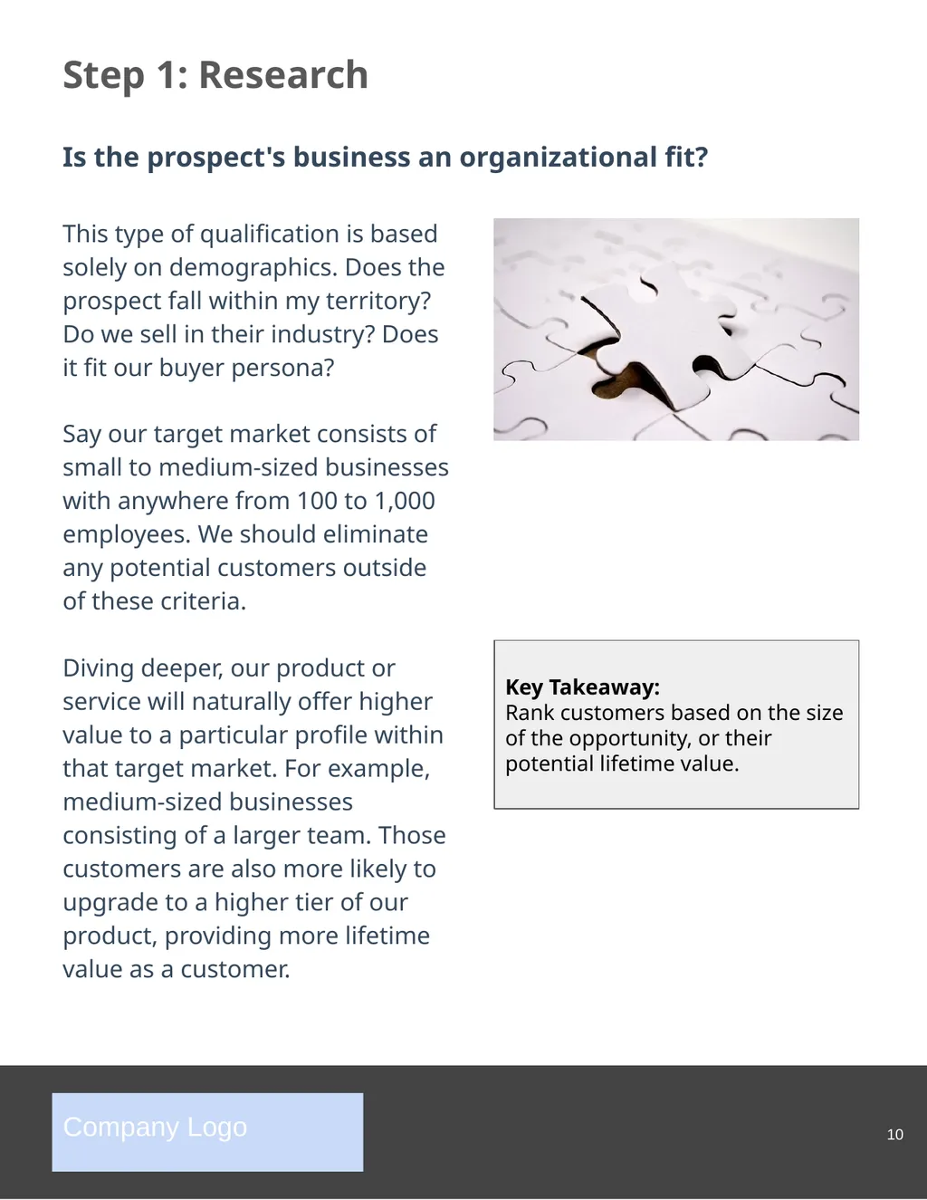 The Complete Guide to Sales Prospecting Company - slide 10 of 23
