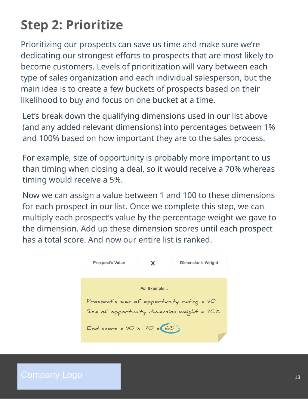 The Complete Guide to Sales Prospecting Company - slide 13 of 23