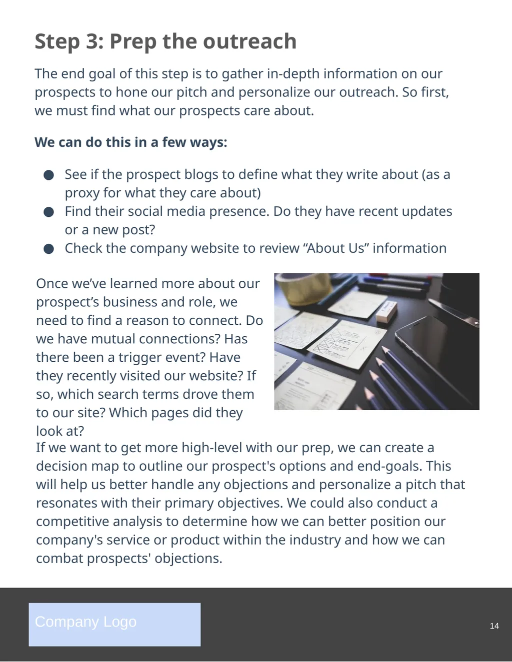 The Complete Guide to Sales Prospecting Company - slide 14 of 23