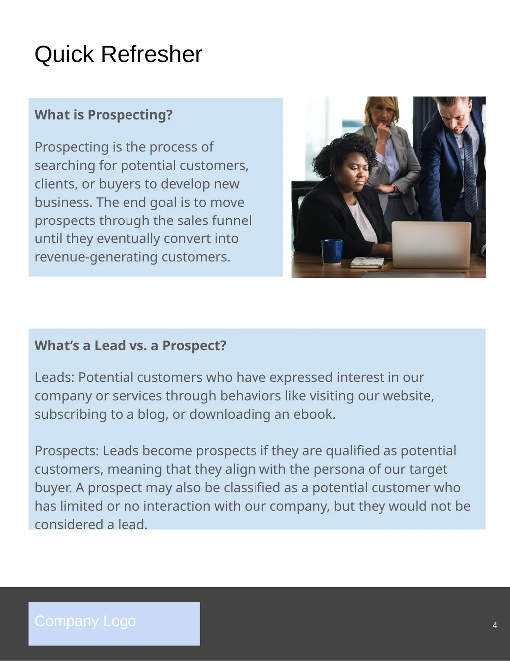 The Complete Guide to Sales Prospecting Company - slide 4 of 23