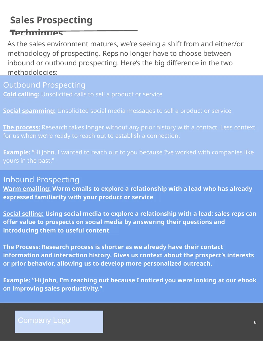 The Complete Guide to Sales Prospecting Company - slide 6 of 23