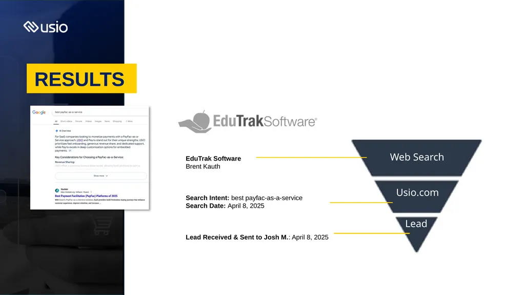 How SEO Fuels Usio Sales WELCOME WHAT IS SEO 93% - slide 5 of 11