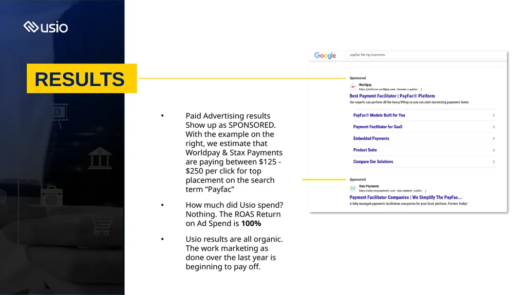 How SEO Fuels Usio Sales WELCOME WHAT IS SEO 93% - slide 8 of 11