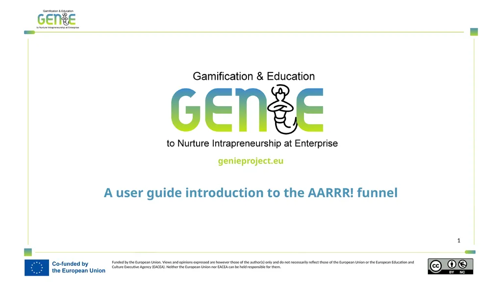 A user guide introduction to the AARRR! funnel - slide 1 of 19