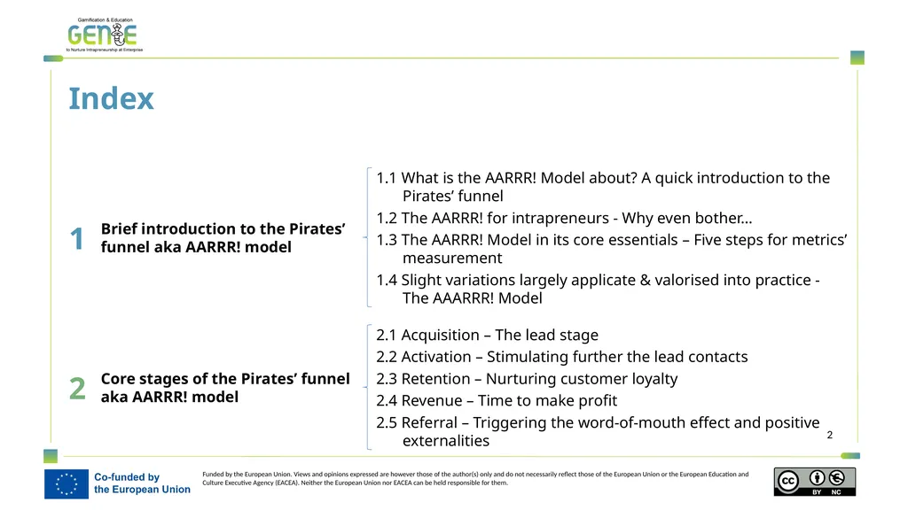 A user guide introduction to the AARRR! funnel - slide 2 of 19