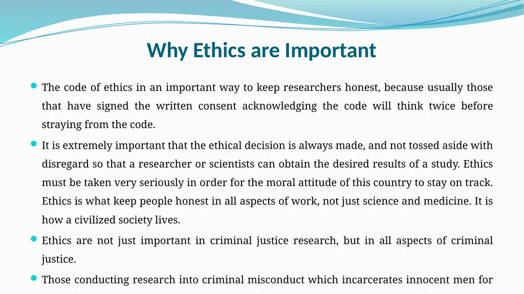 ETHICAL CONSIDERATIONS, CODE OF CONDUCT IN FRAUD - slide 15 of 50