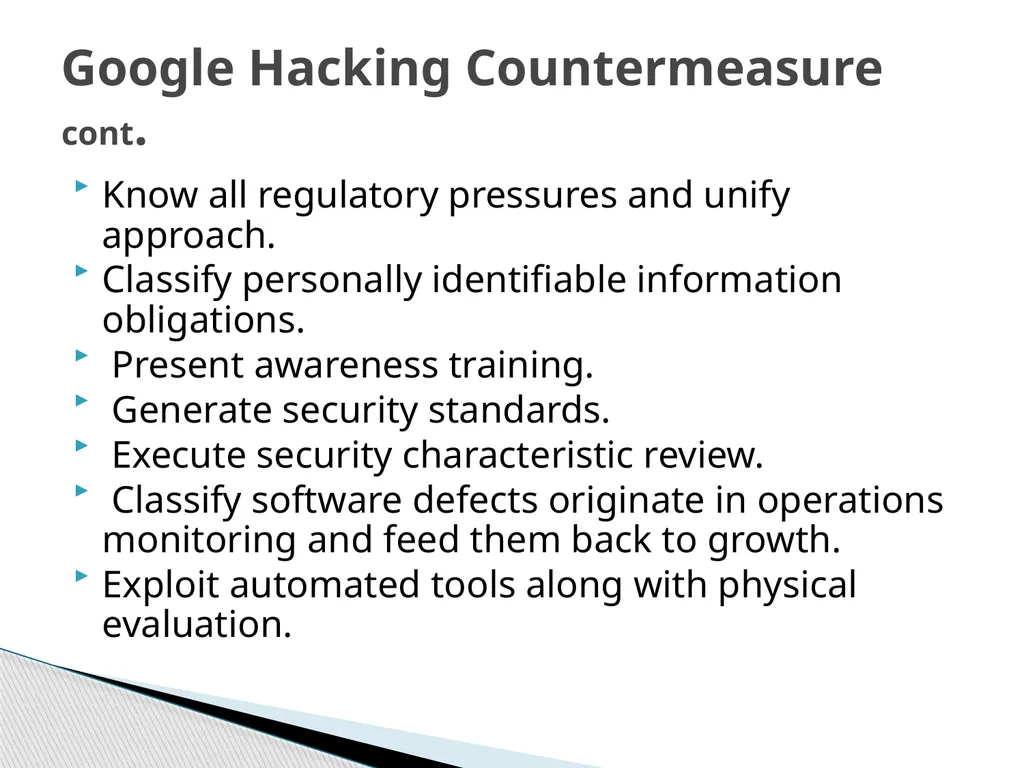 Google Hacking Ahmad Radaideh Abstract - slide 13 of 16