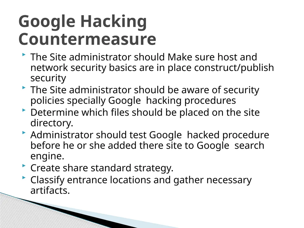 Google Hacking Ahmad Radaideh Abstract - slide 12 of 16
