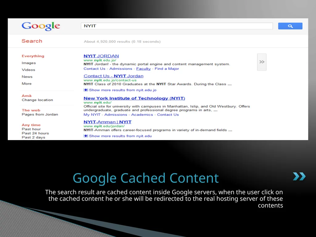 Google Hacking Ahmad Radaideh Abstract - slide 5 of 16