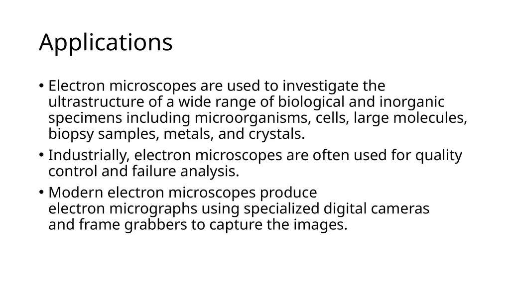 Electron Microscopy What is Electron Microscopy? - slide 10 of 12