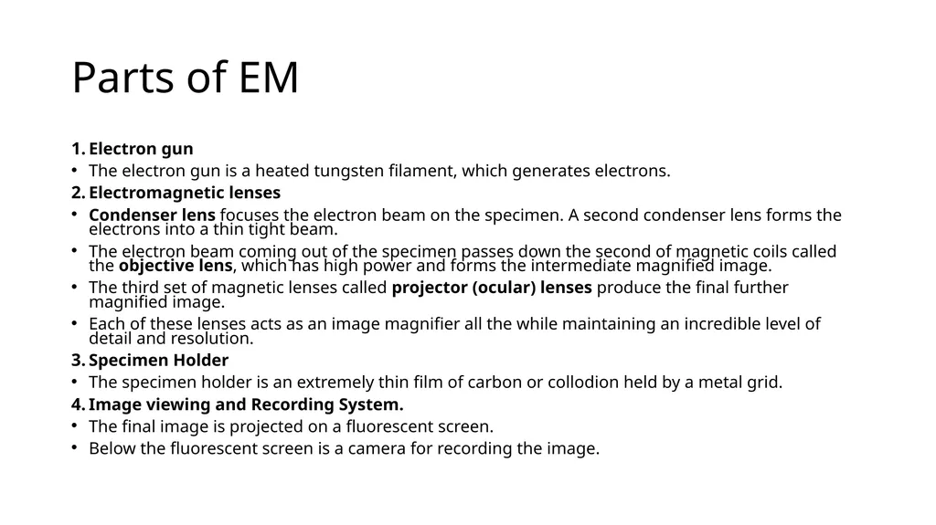 Electron Microscopy What is Electron Microscopy? - slide 3 of 12