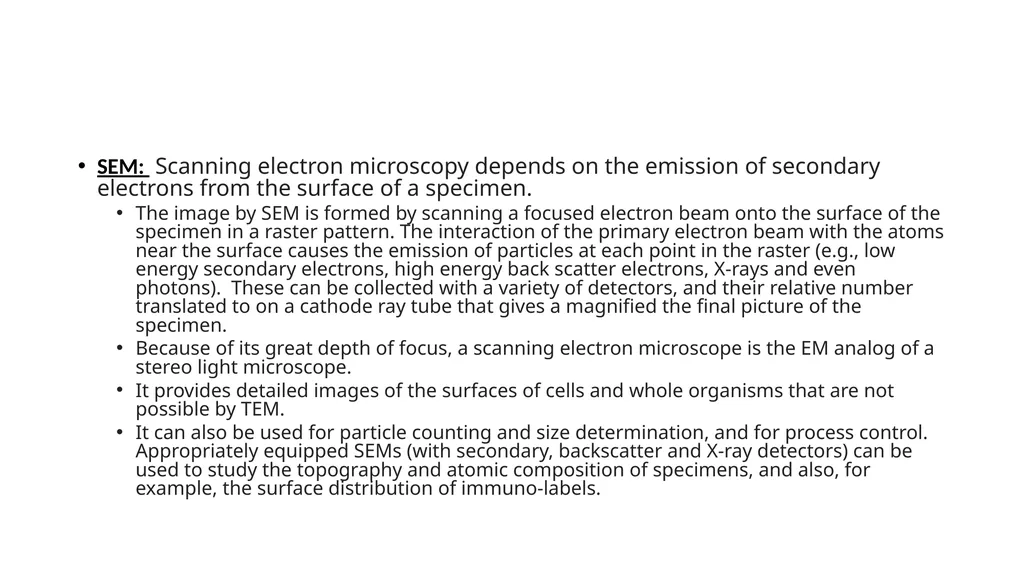Electron Microscopy What is Electron Microscopy? - slide 7 of 12
