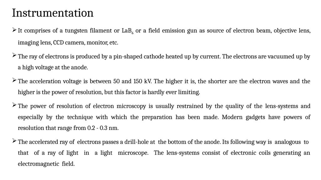 SCANNING ELECTRON MICROSCOPY, TRANSMISSION - slide 6 of 14