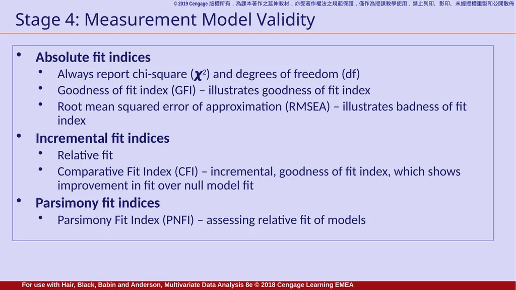 Chapter 9 Structural Equation Modeling: An - slide 19 of 23