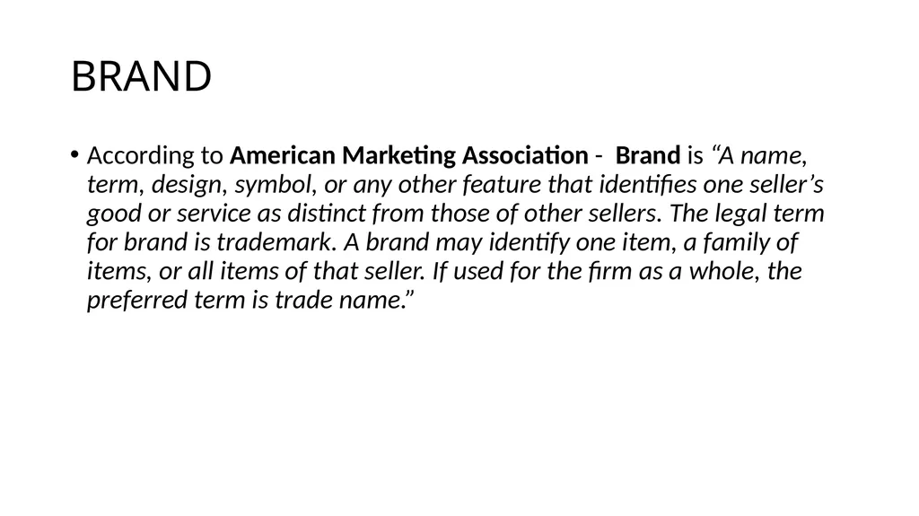 UNIT -3 BRANDING ,PACKAGING AND LABELLING By Mrs - slide 2 of 32