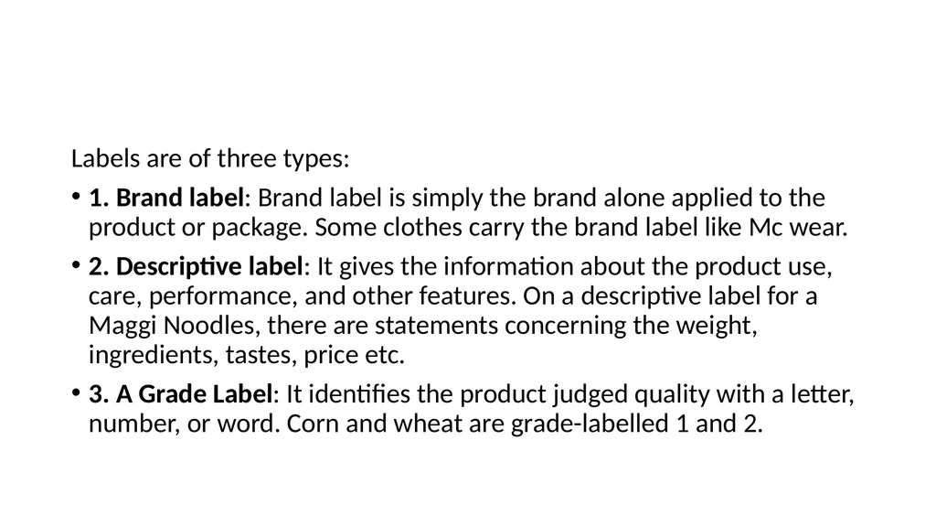 UNIT -3 BRANDING ,PACKAGING AND LABELLING By Mrs - slide 32 of 32