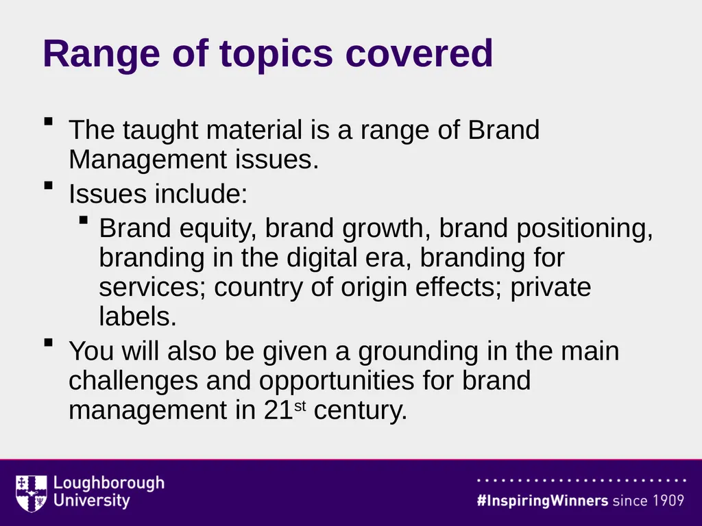 BSB105 Global Brand Management About This Module - slide 3 of 9