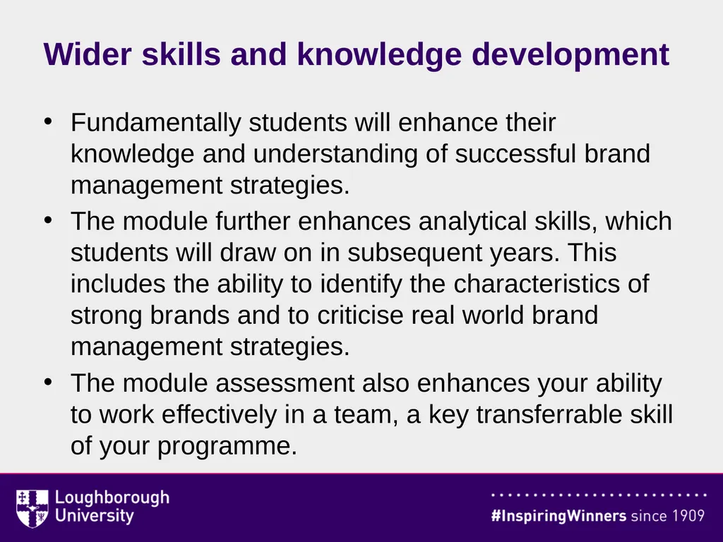 BSB105 Global Brand Management About This Module - slide 7 of 9