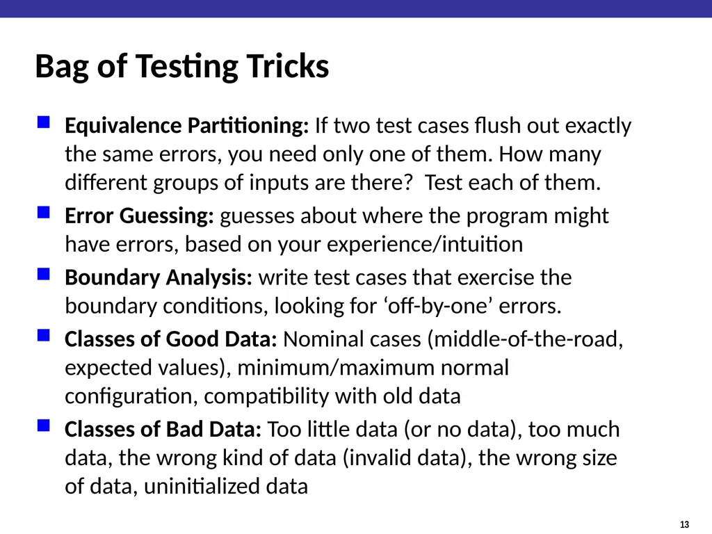 Java & Testing Things to have been doing Join UIUC - slide 13 of 18