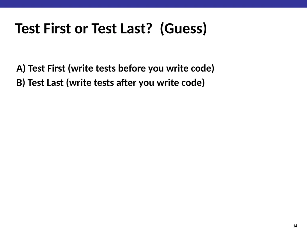 Java & Testing Things to have been doing Join UIUC - slide 14 of 18