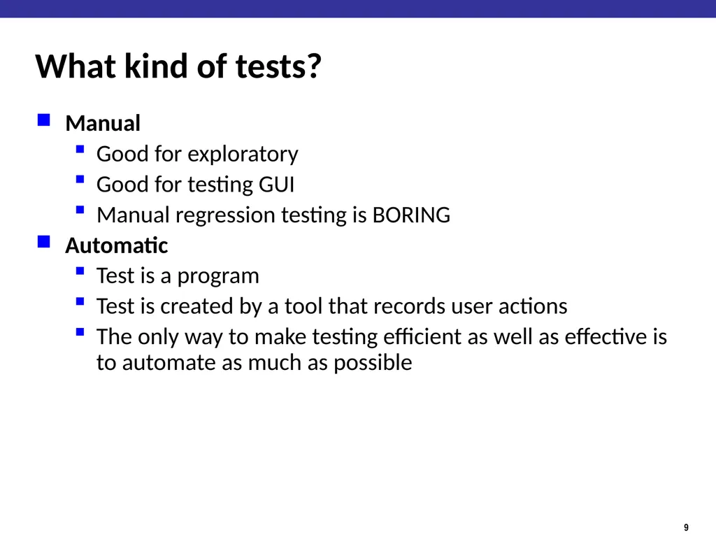Java & Testing Things to have been doing Join UIUC - slide 9 of 18
