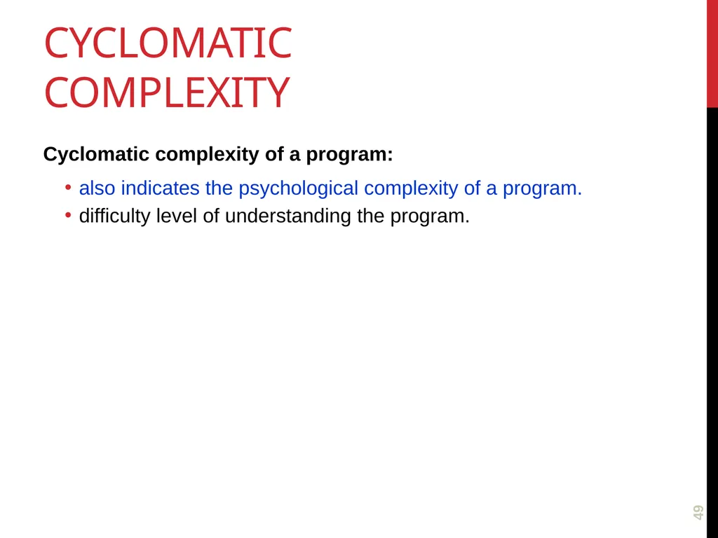 Software TestIng White box testing 1 Glass - slide 49 of 50