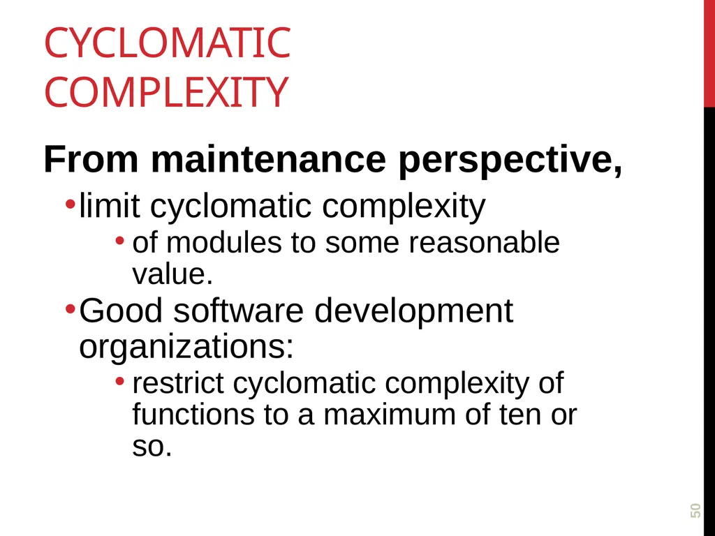 Software TestIng White box testing 1 Glass - slide 50 of 50