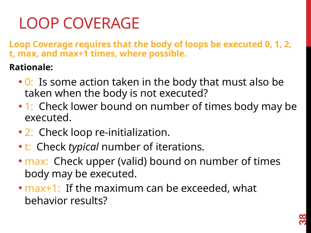 Software TestIng White box testing 1 Glass - slide 38 of 50