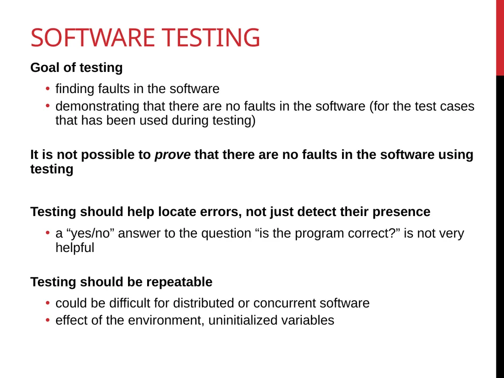 Software TestIng White box testing 1 Glass - slide 3 of 50