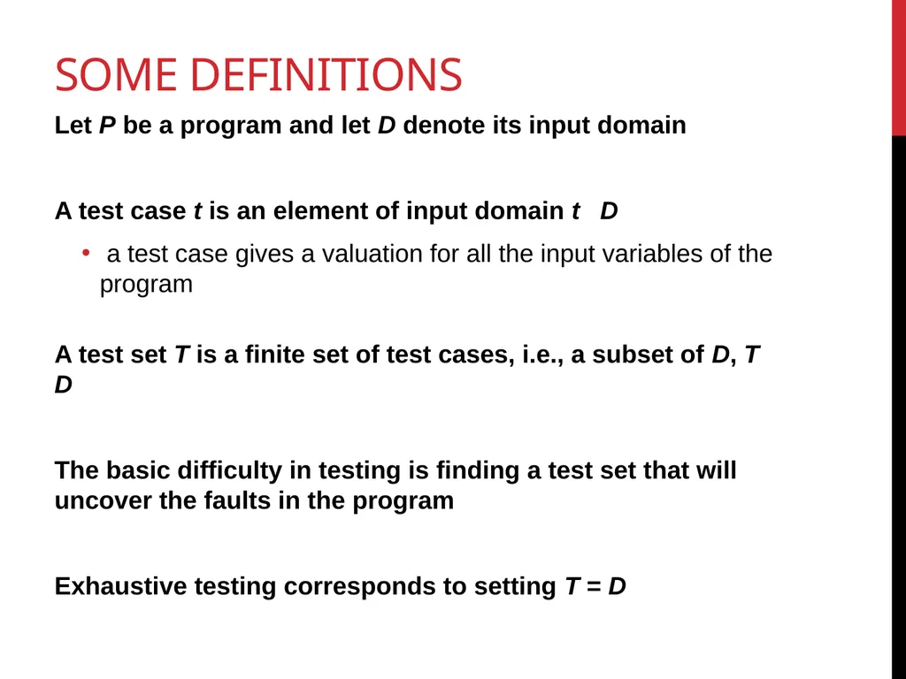 Software TestIng White box testing 1 Glass - slide 5 of 50