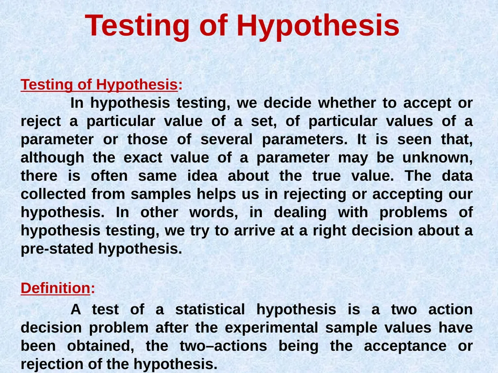 Testing of Hypothesis Dr. AKHIL CHILWAL Teaching - slide 4 of 34