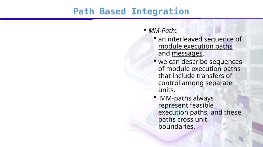 Software Verification and Validation Lecture No. 7 - slide 40 of 49