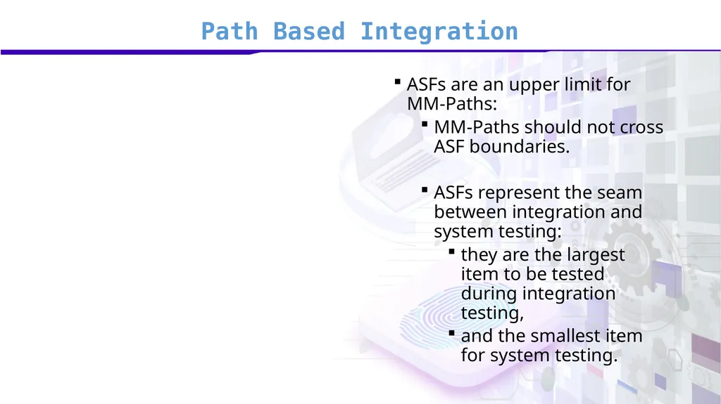 Software Verification and Validation Lecture No. 7 - slide 46 of 49