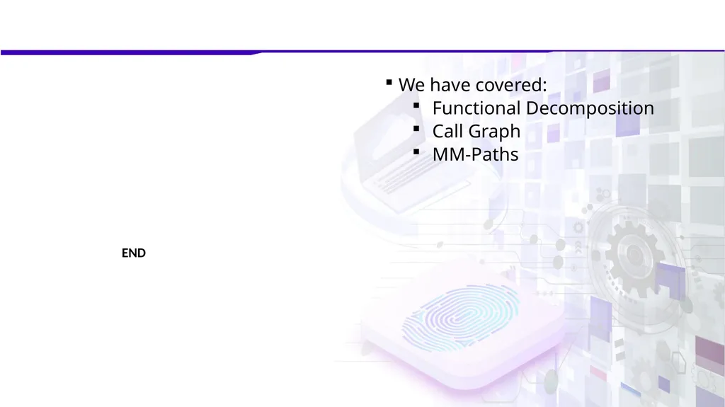Software Verification and Validation Lecture No. 7 - slide 49 of 49