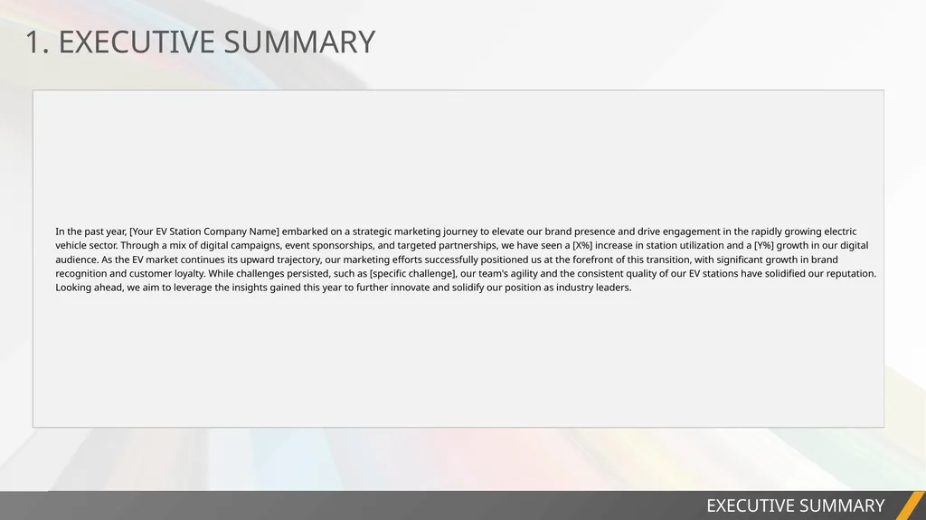 PROJECT REPORT ANNUAL MARKETING REPORT EXAMPLE - slide 3 of 13