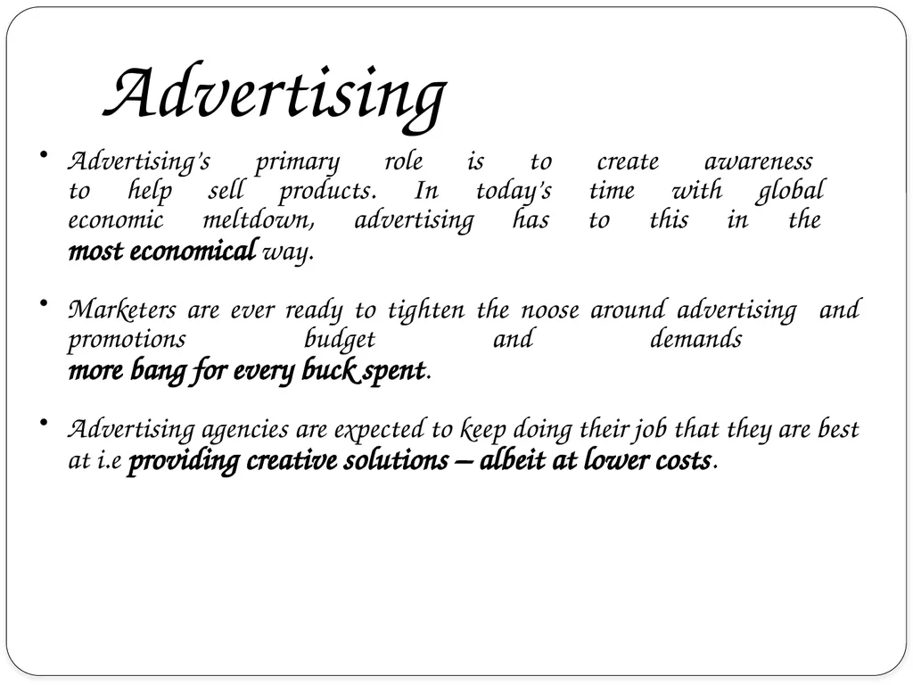 Prof. Swati What is advertising?? The term - slide 5 of 28