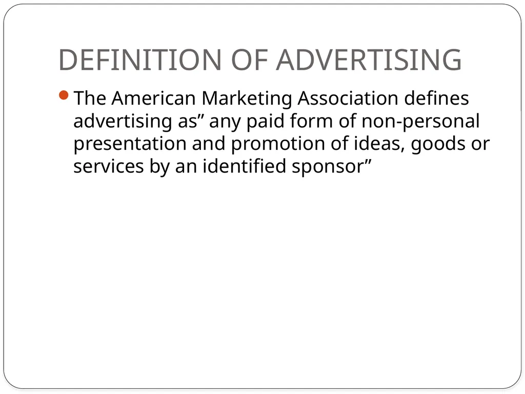 Prof. Swati What is advertising?? The term - slide 3 of 28
