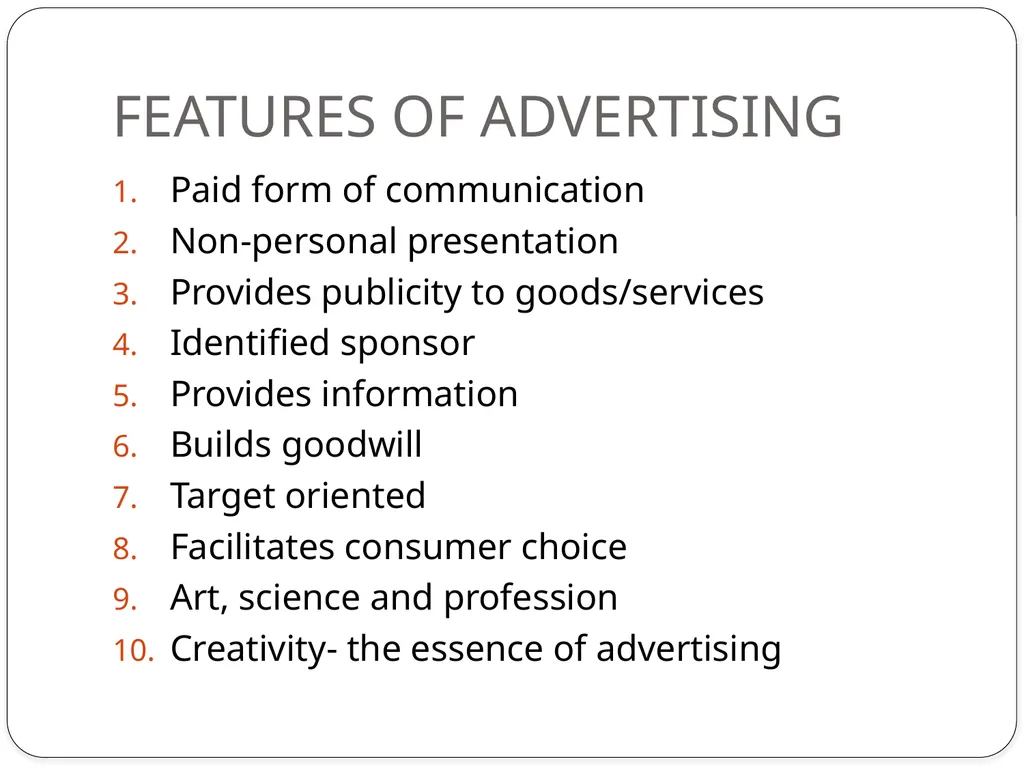Prof. Swati What is advertising?? The term - slide 14 of 28